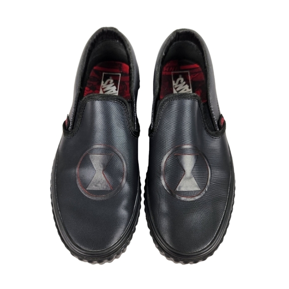 Vans Limited Edition Marvel Black Widow Slip On Sneakers Women's Size 6 - Picture 8 of 13